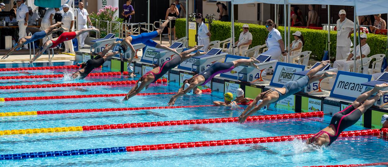 Das Wasser wird azurblau sein beim Cool Swim Meeting  in Meran